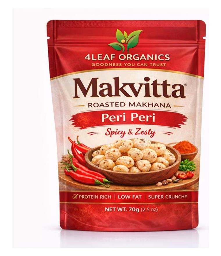 Makvitta Peri Peri roasted makhana pouch